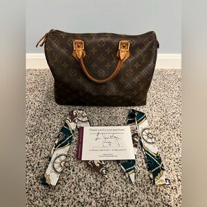 Louis Vuitton Vintage Speedy 30 with Strap twillys